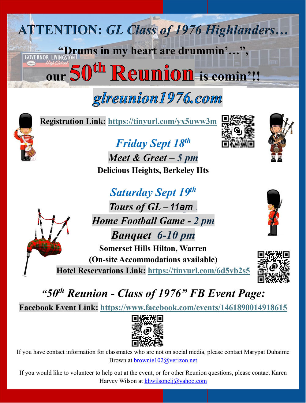 50th Reunion Flyer
